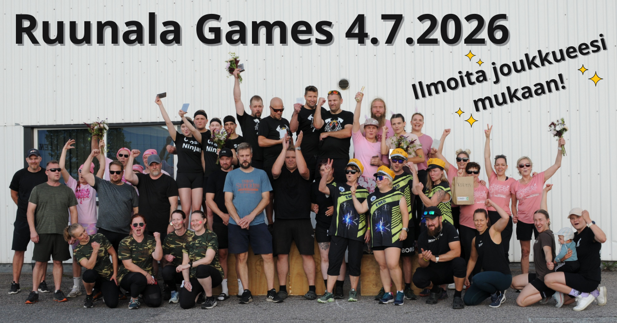 Ruunala Games joukkuekilpailu LA 4.7. klo 13-17