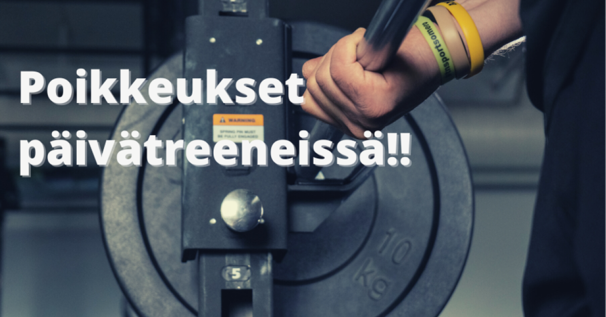 Ryhmätunnit kesällä